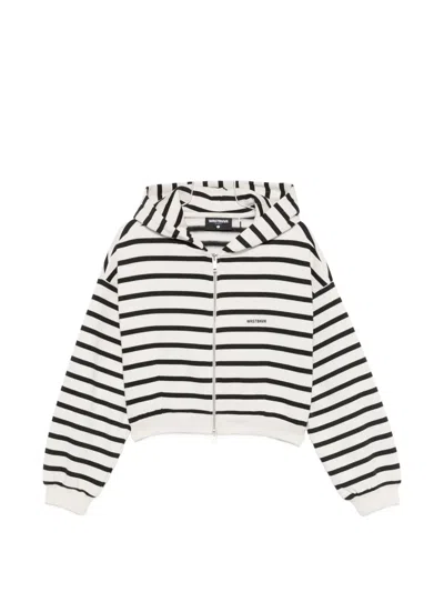 Wrstbhvr Striped Zip-up Hoodie In Multi