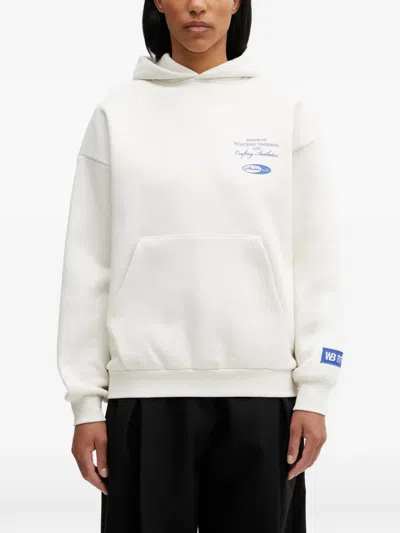 Wrstbhvr Studio V13 Logo-print Hoodie In White