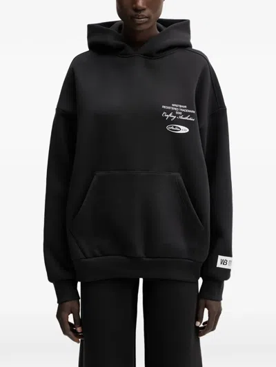 Wrstbhvr Studio V13 Logo-print Pouch-pocket Hoodie In Black