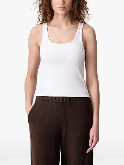 Wrstbhvr Tilla Ribbed-knit Tank Top In White