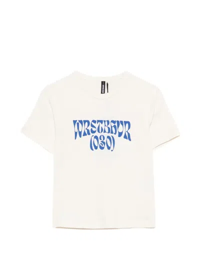 Wrstbhvr Zandy Logo-print T-shirt In White