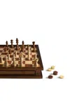 Ws Game Company Chess 7-1 Heirloom Edition In Brown