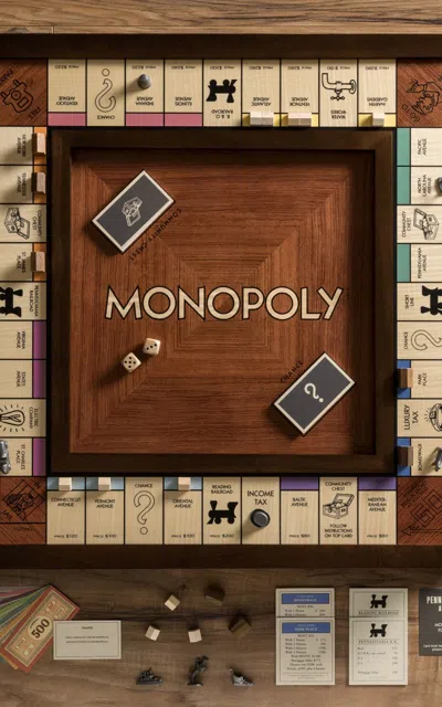 Ws Game Company Monopoly Heirloom Edition In Brown