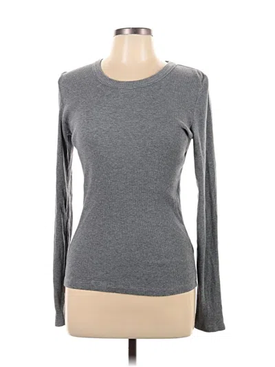 Pre-owned Wsly Long Sleeve T-shirt In Gray