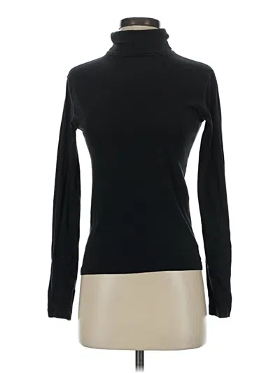 Pre-owned Wsly Long Sleeve Top Black Turtleneck Tops