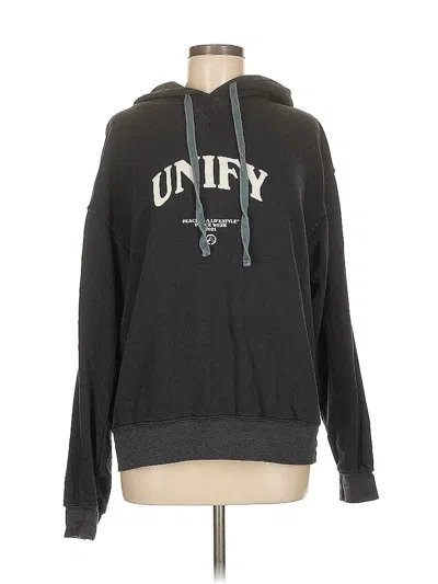 Pre-owned Wsly Pullover Hoodie In Gray