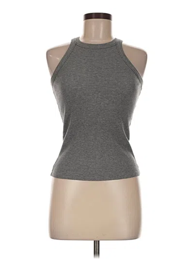 Pre-owned Wsly Sleeveless Top Gray Halter Neckline Tops