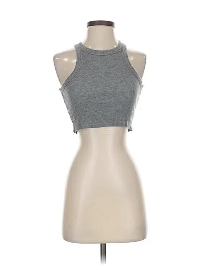 Pre-owned Wsly Tank Top Gray Halter Neckline Tops