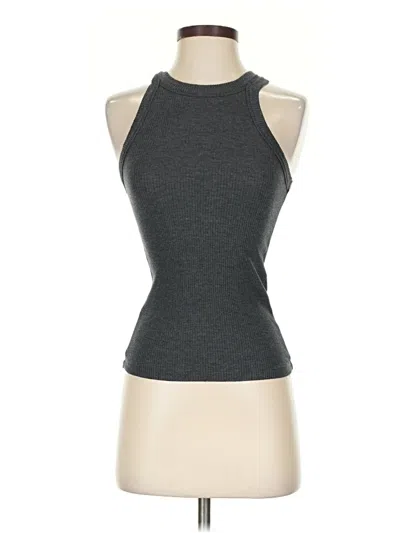 Pre-owned Wsly Tank Top Gray Halter Neckline Tops