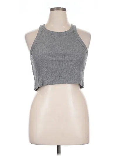 Pre-owned Wsly Tank Top Gray Halter Neckline Tops
