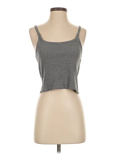 Pre-owned Wsly Tank Top Gray Strapless Neckline Tops