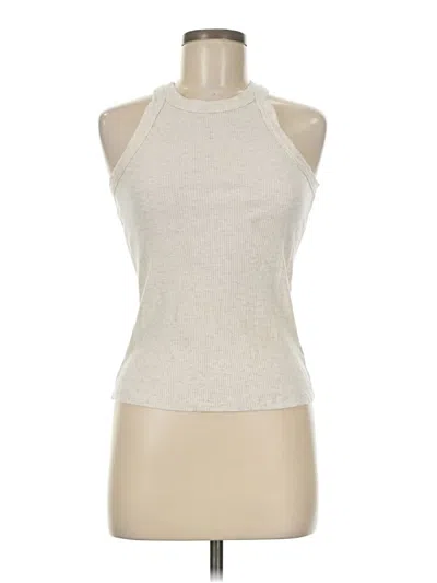 Pre-owned Wsly Tank Top Ivory Halter Neckline Tops In White