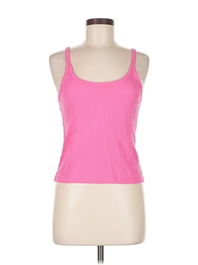 Pre-owned Wsly Tank Top Pink Halter Neckline Tops