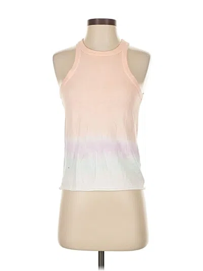 Pre-owned Wsly Tank Top Pink Halter Neckline Tops