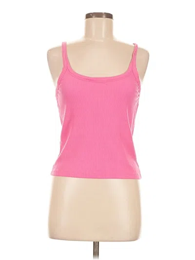 Pre-owned Wsly Tank Top Pink Strapless Neckline Tops