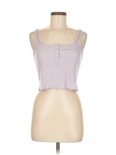 Pre-owned Wsly Tank Top Purple Strapless Neckline Tops