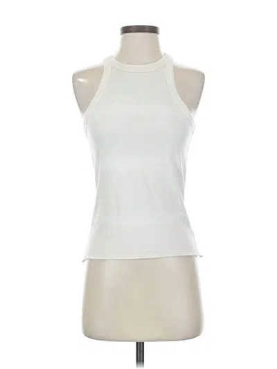 Pre-owned Wsly Tank Top White Halter Neckline Tops