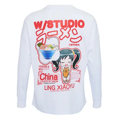 W/studio Longsleeves Tee White Ling