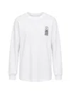 W/studio Pac-man Print Long-sleeve T-shirt In White