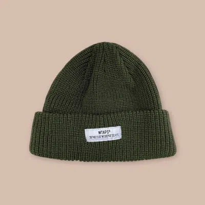 Pre-owned Wtaps 02 Beanie In Green