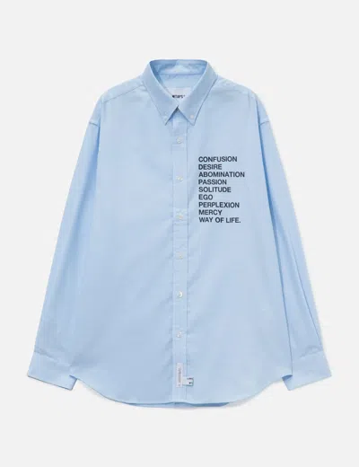 Wtaps Bd 01 / Ls / Ctpl. Oxford. Rf In Blue
