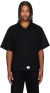 Wtaps Black Herringbone Shirt In Black