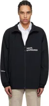 Wtaps Black Track Nylon Tussah Pertex Jacket In Black