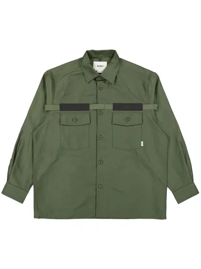 Wtaps Cbw 01 Cotton Overshirt In Green