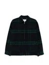 Wtaps Checked Zip-up Shirt Jacket In Black