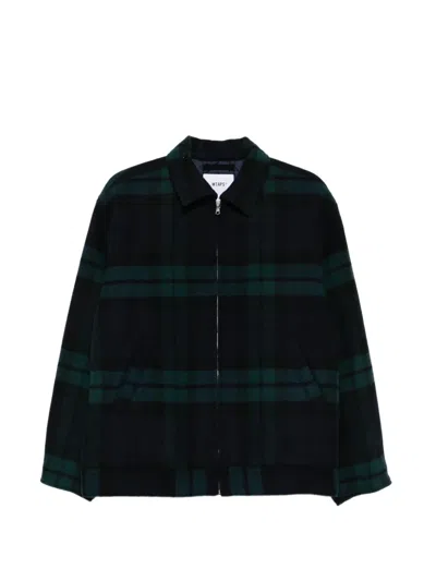 WTAPS CHECKED ZIP-UP SHIRT JACKET