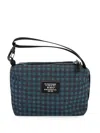 Wtaps Check-print Pouch In Blue