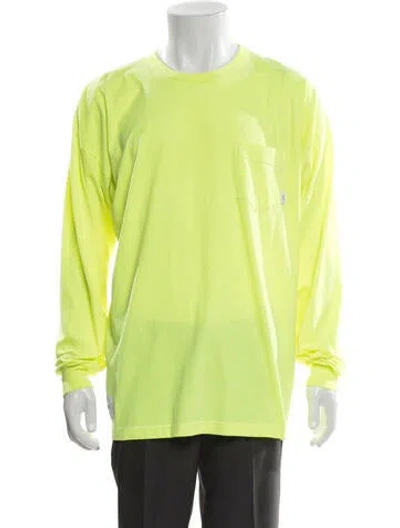Pre-owned Wtaps Crew Neck Long Sleeve T-shirt In Green