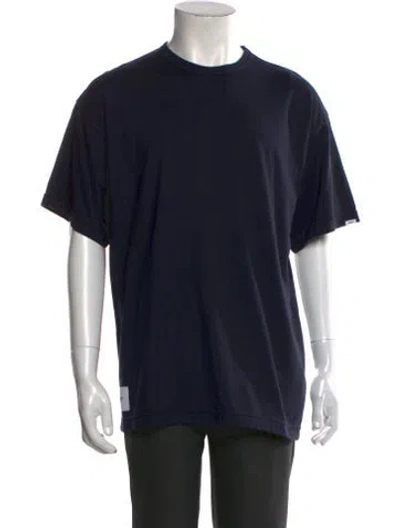 Pre-owned Wtaps Crew Neck Short Sleeve T-shirt W/ Tags In Blue