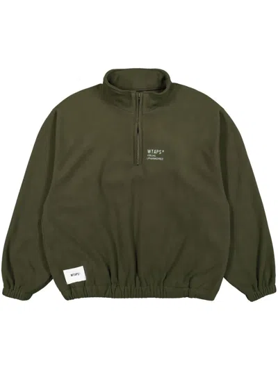 Wtaps Depst Half-zip Sweatshirt In 绿色