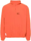Wtaps Depst Polar-fleece Sweatshirt In Orange