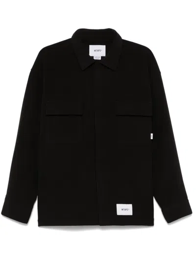 Wtaps Fleece Shirt In Schwarz