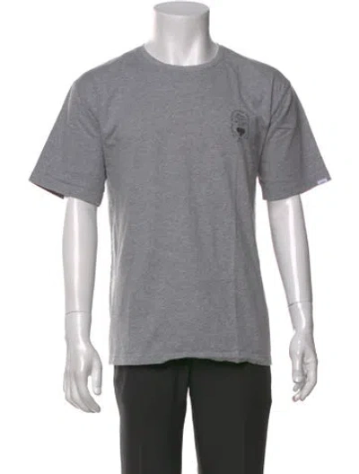 Pre-owned Wtaps Graphic Print Crew Neck T-shirt In Grey