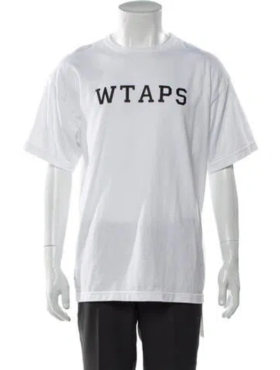 Pre-owned Wtaps Graphic Print Crew Neck T-shirt In White