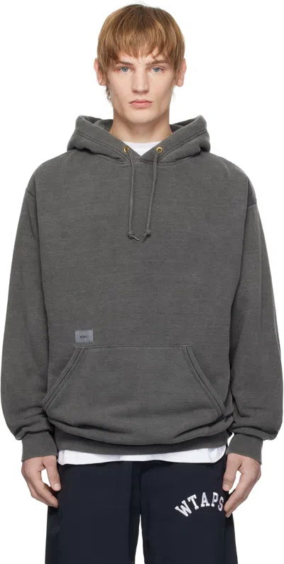 WTAPS GRAY CUT & SEWN 17 HOODIE