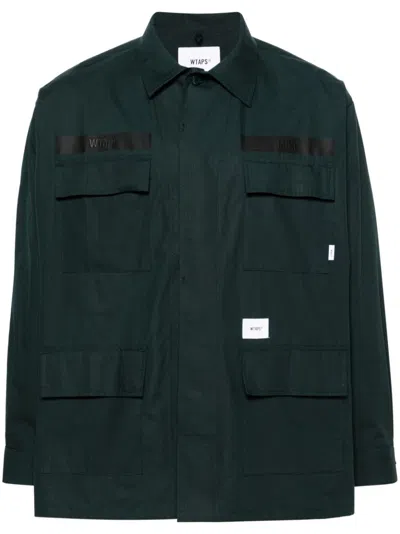 Wtaps Jmod 01 Cotton Shirt In Green