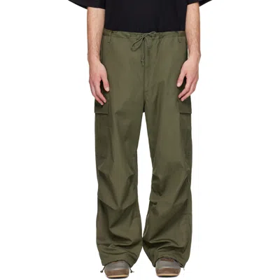 Wtaps Green Milt0001 Cotton Canvas Cargo Pants
