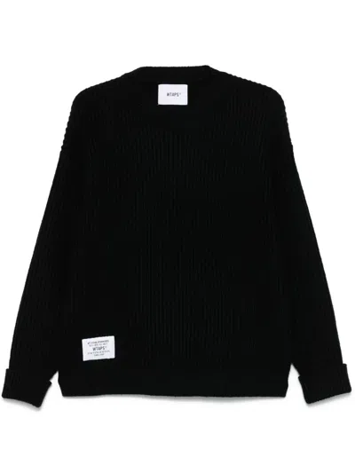Wtaps Grob Gestrickter Pullover In Schwarz