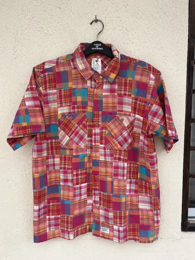 Pre-owned Wtaps Japan Multicolor Patchwork Button Shirt