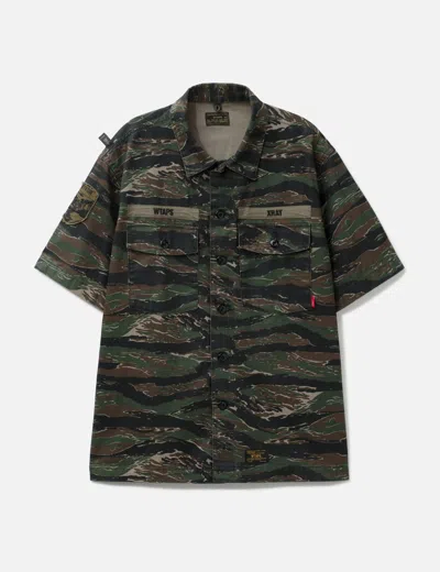 Wtaps Jungle Shirt Short Sleeves In Green