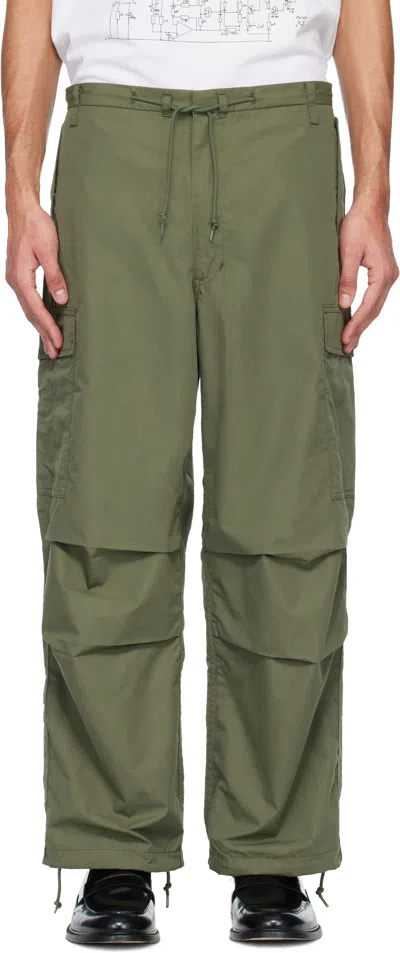 Wtaps Khaki Nyco Weather Cargo Pants In Green
