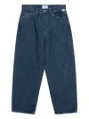 Wtaps Logo-embroidered Jeans In Blue