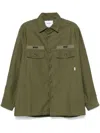Wtaps Green Logo-embroidered Shirt In Green