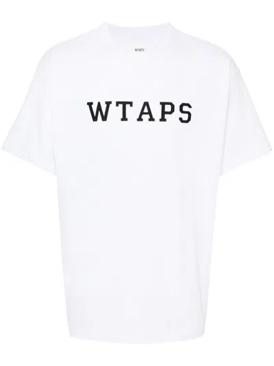 Wtaps Logo-patches Cotton T-shirt In White