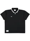 Wtaps Logo-print Polo Shirt In Black