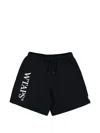 Wtaps Logo-print Drawstring Shorts In Black